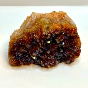 Natural Citrine Cluster with Inclusions Gemstones Crystals Gift